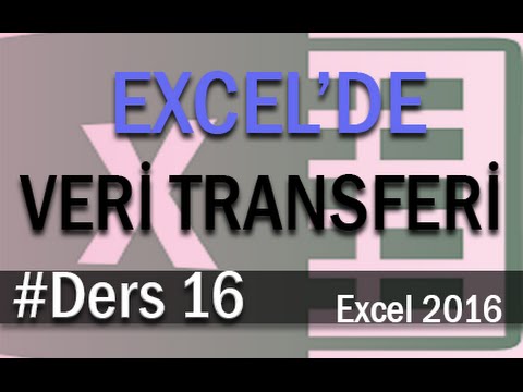 Excel’de Sayfalar arası veri transferi | Excel Eğitimi #16