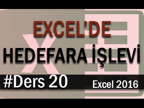 Excel’de Hedef Ara İşlevini Kullanmak | Excel Eğitimi #20
