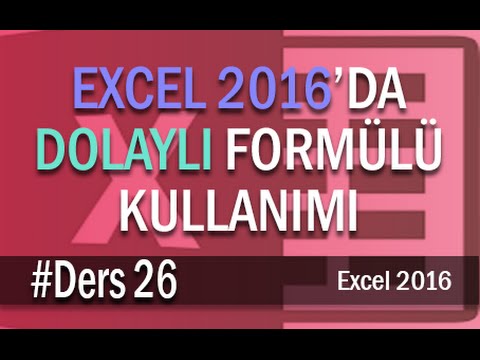 Excel Dolaylı Formülü ile Veri Doğrulama | Excel Eğitimi #26